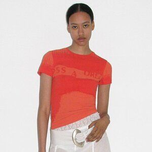 Paloma Wool Dreamy Organic Cotton T-shirt Red XS